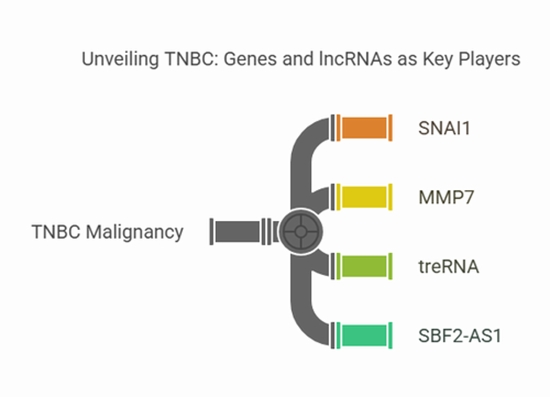 SBF2-AS1 and TreRNA: novel lncRNA players in triple-negative breast cancer pathogenesis {faces}